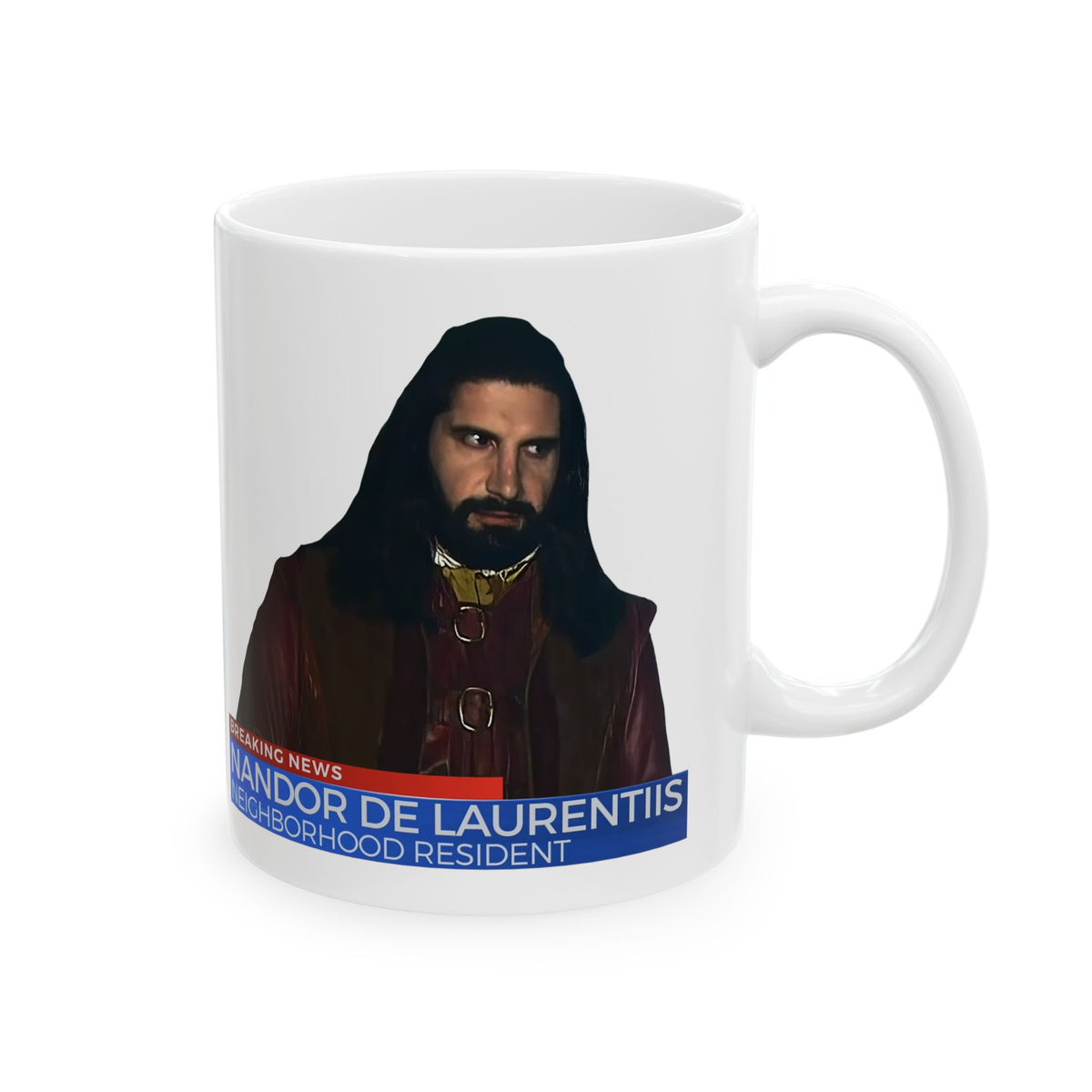 What We Do in the Shadows Ceramic mug featuring Nandor De Laurentiis Coffee Cup