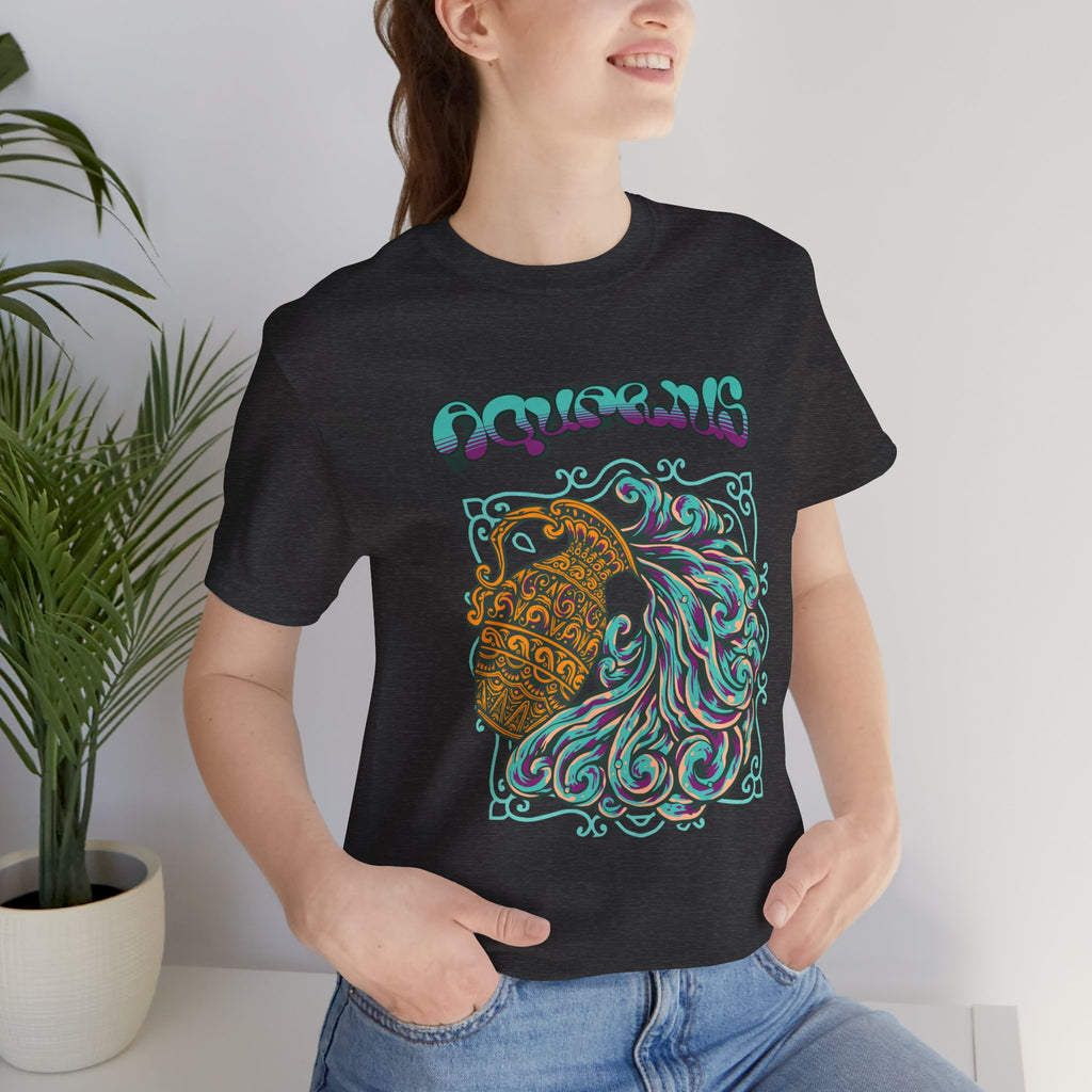 Aquarius Water Bearer Graphic Tee — Zodiac Astrology T-Shirt