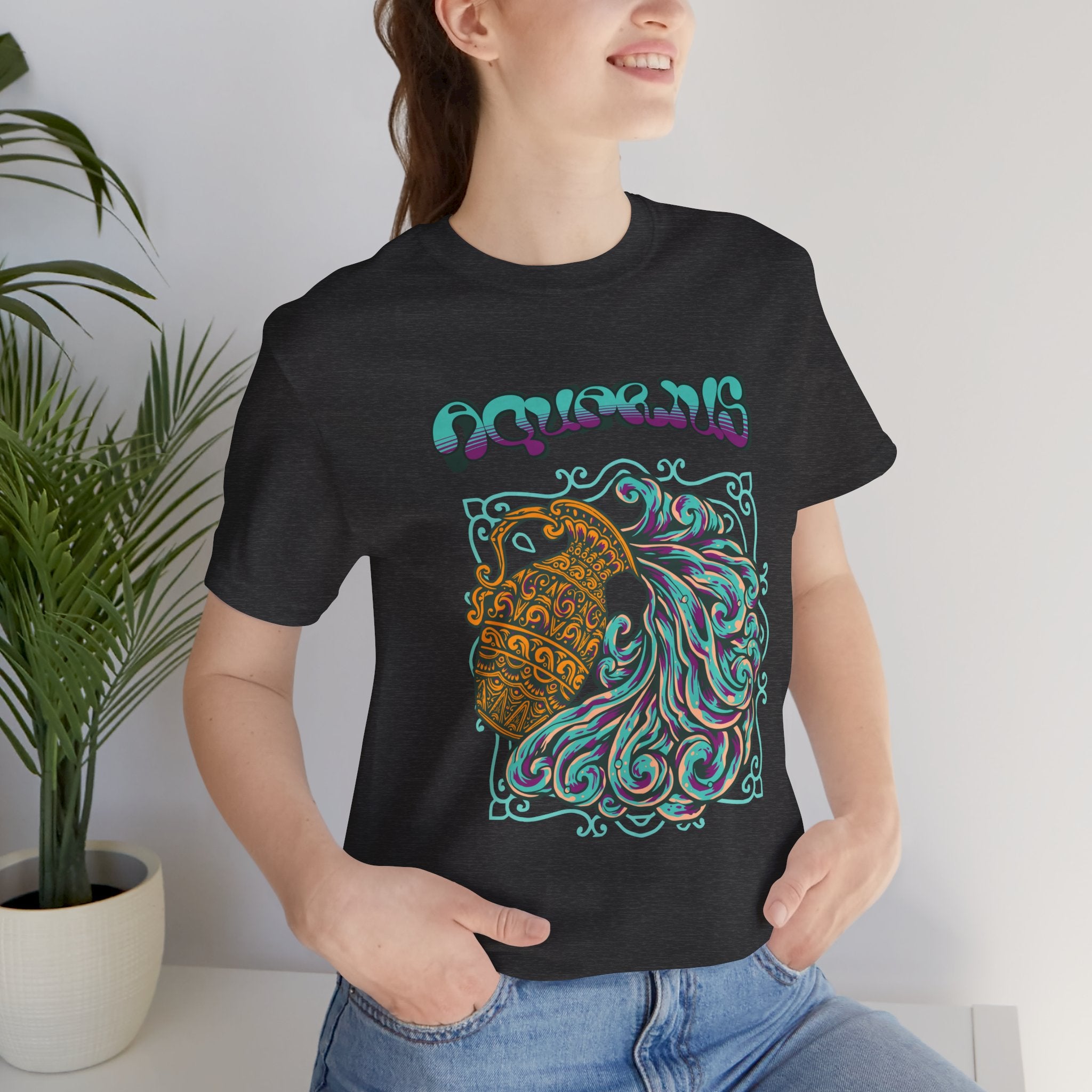 Aquarius Water Bearer Graphic Tee — Zodiac Astrology T-Shirt
