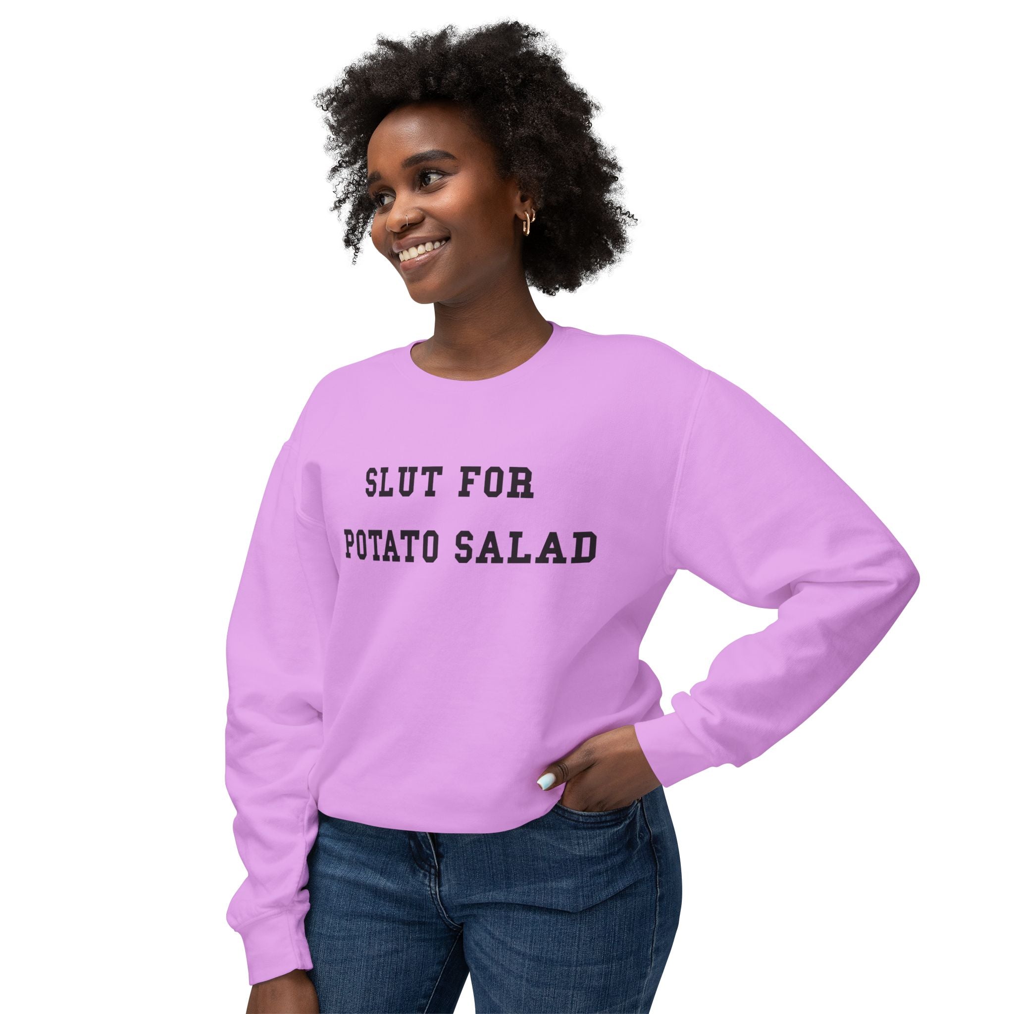 Slut for Potato Salad Sweatshirt | Funny Food Lover Crewneck