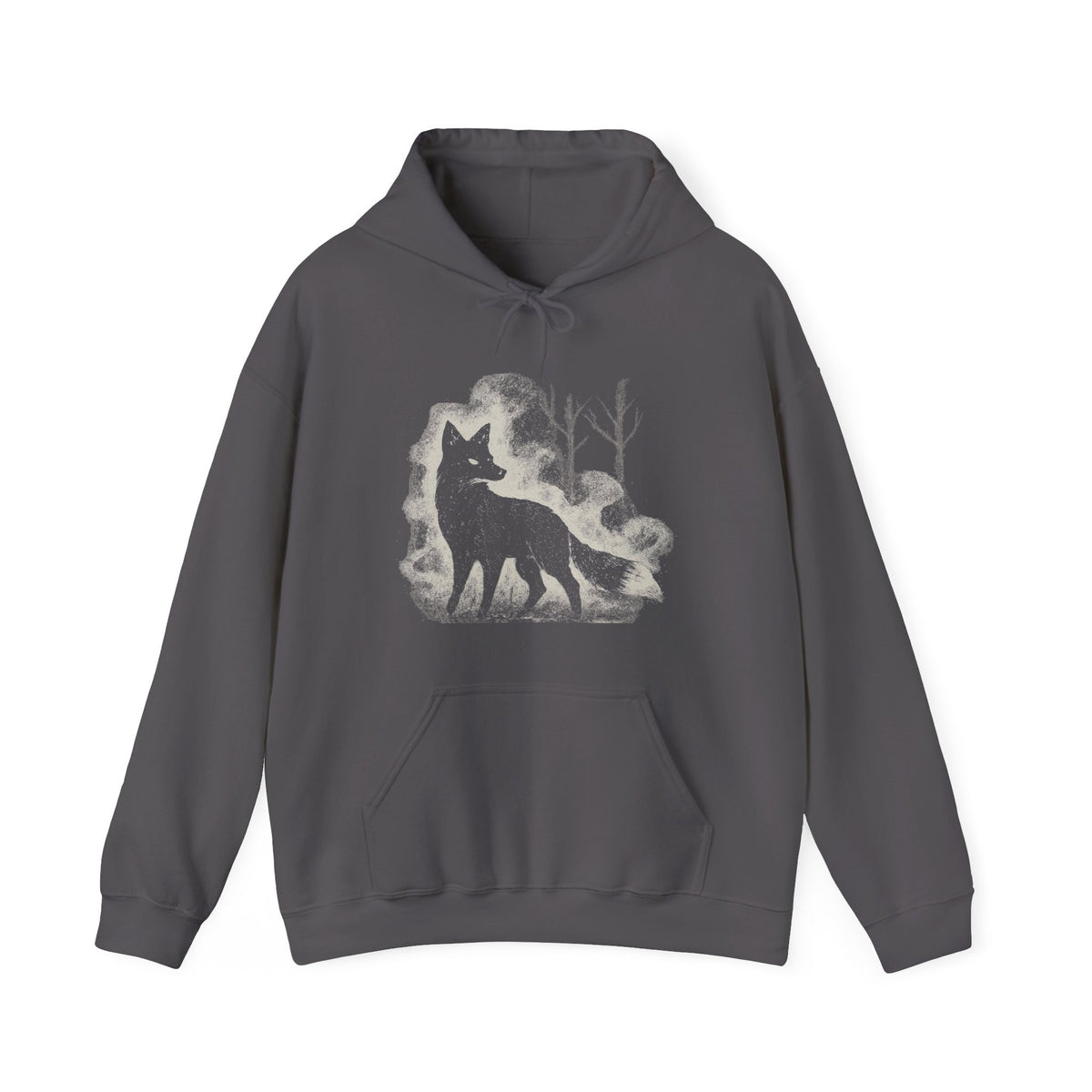 Additional photo of Wolf Silhouette — Night Forest Wolf Graphic hoodie