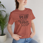 "Actually Yeah Maybe Today Satan" graphic shirt featuring Gothic Dark Humor Graphic Tee