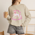 Worst Timeline Sweatshirt, Funny Unicorn Graphic, Existential Humor Crewneck