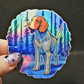 Brittany Spaniel Sticker: Holographic Bird Dog Decal