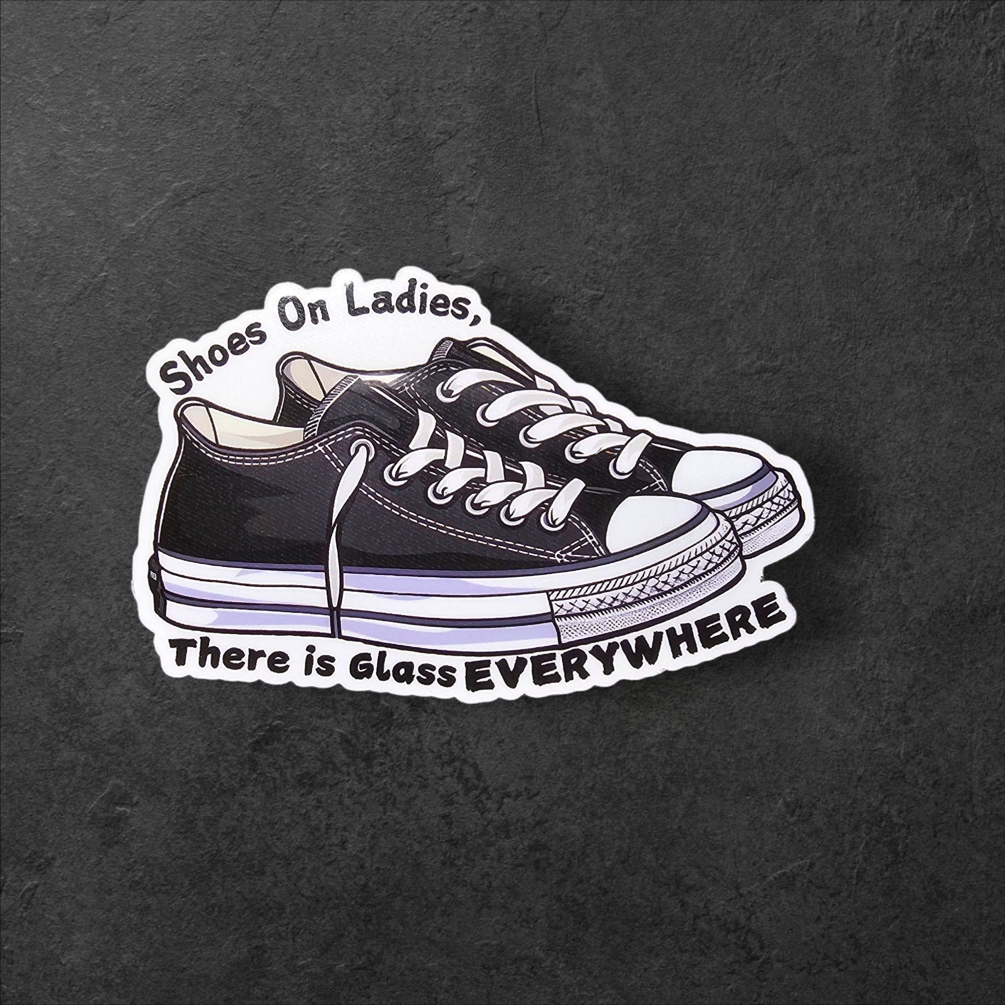 Kamala Harris Chucks Vinyl Sticker, Madam Vice President, Empowerment