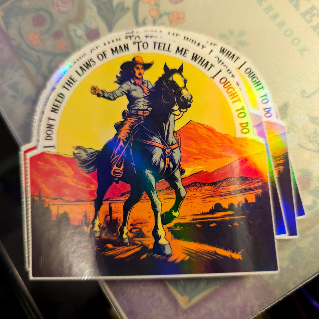 Outlaw Country Triune God Sticker: Water Resistant Country Music Decal