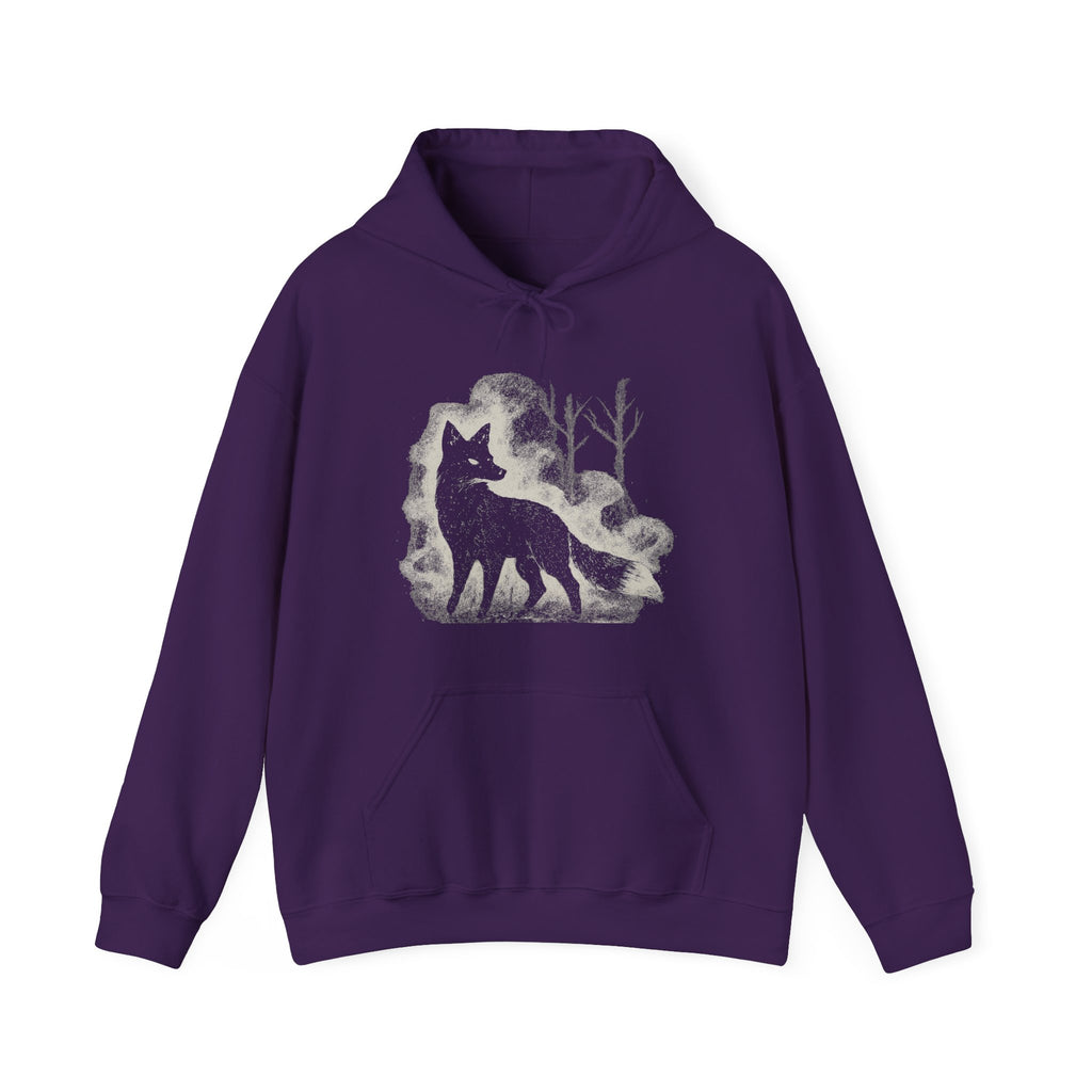 Additional photo of Wolf Silhouette — Night Forest Wolf Graphic hoodie