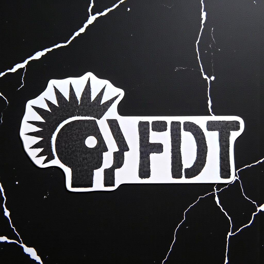 FDT Anti Trump Sticker | Anti Fascist Political Protest Vinyl Decal for Laptop, Water Bottle