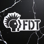 FDT Anti Trump vinyl sticker featuring Anti Fascist Political Protest Vinyl Decal