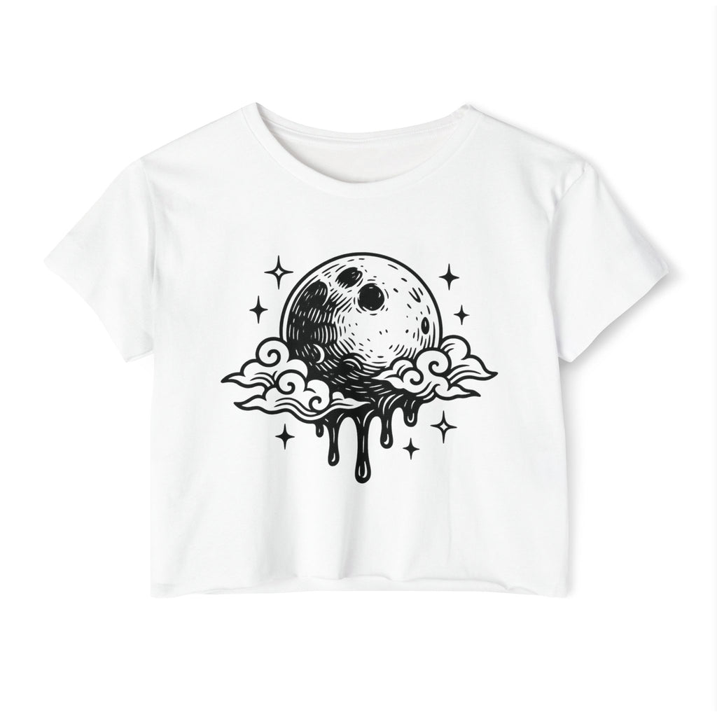 Product photo of Moon Drip Crop Top T-shirt