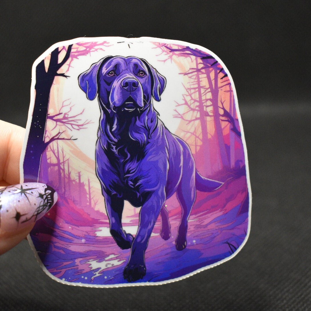 Black Lab Sticker: Labrador Retriever Familiar Decal, Dog Lover Gift