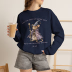 Will You Just Let Me Be Silly Sweatshirt | Wizard Mouse Sweatshirt, Whimsical Existential Humor, Cozy Fantasy Crewneck