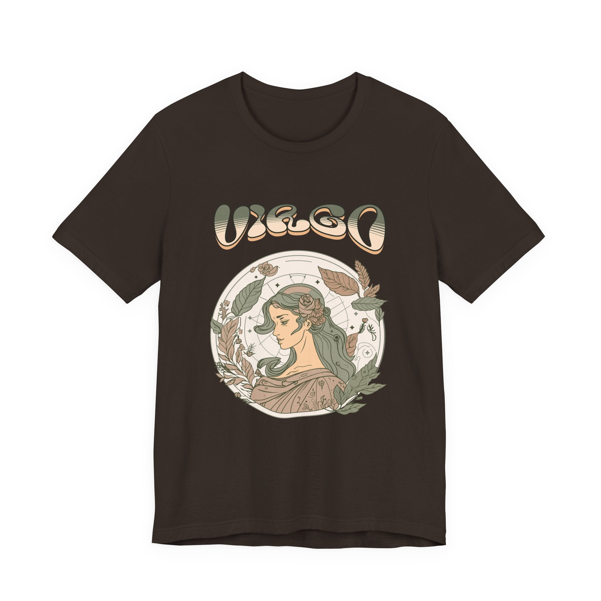 Virgo Zodiac T‑Shirt — Vintage Botanical Astrology Tee