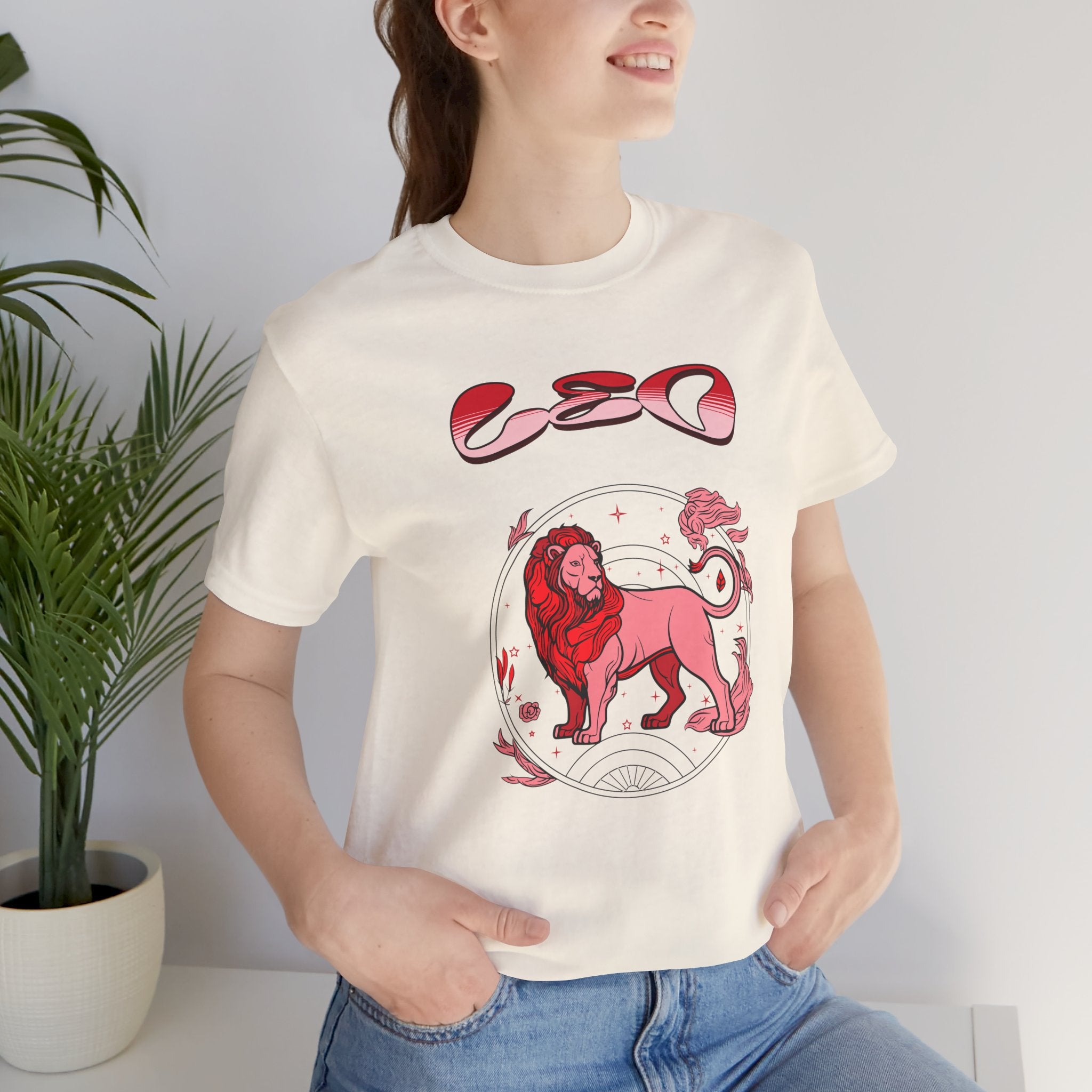 Leo Zodiac Tee — Red Lion Astrology Birthday Gift