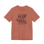 "Actually Yeah Maybe Today Satan" graphic shirt featuring Gothic Dark Humor Graphic Tee