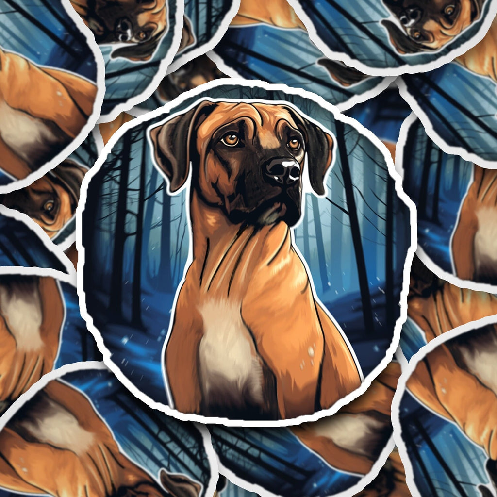 Rhodesian Ridgeback Vinyl Sticker: Dog Lover Gift