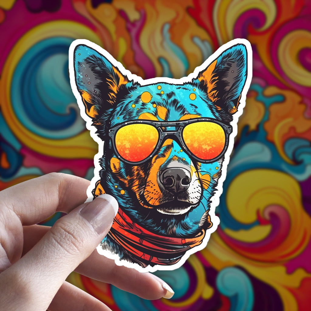 Blue Heeler Sticker: Australian Cattle Dog Vinyl Decal
