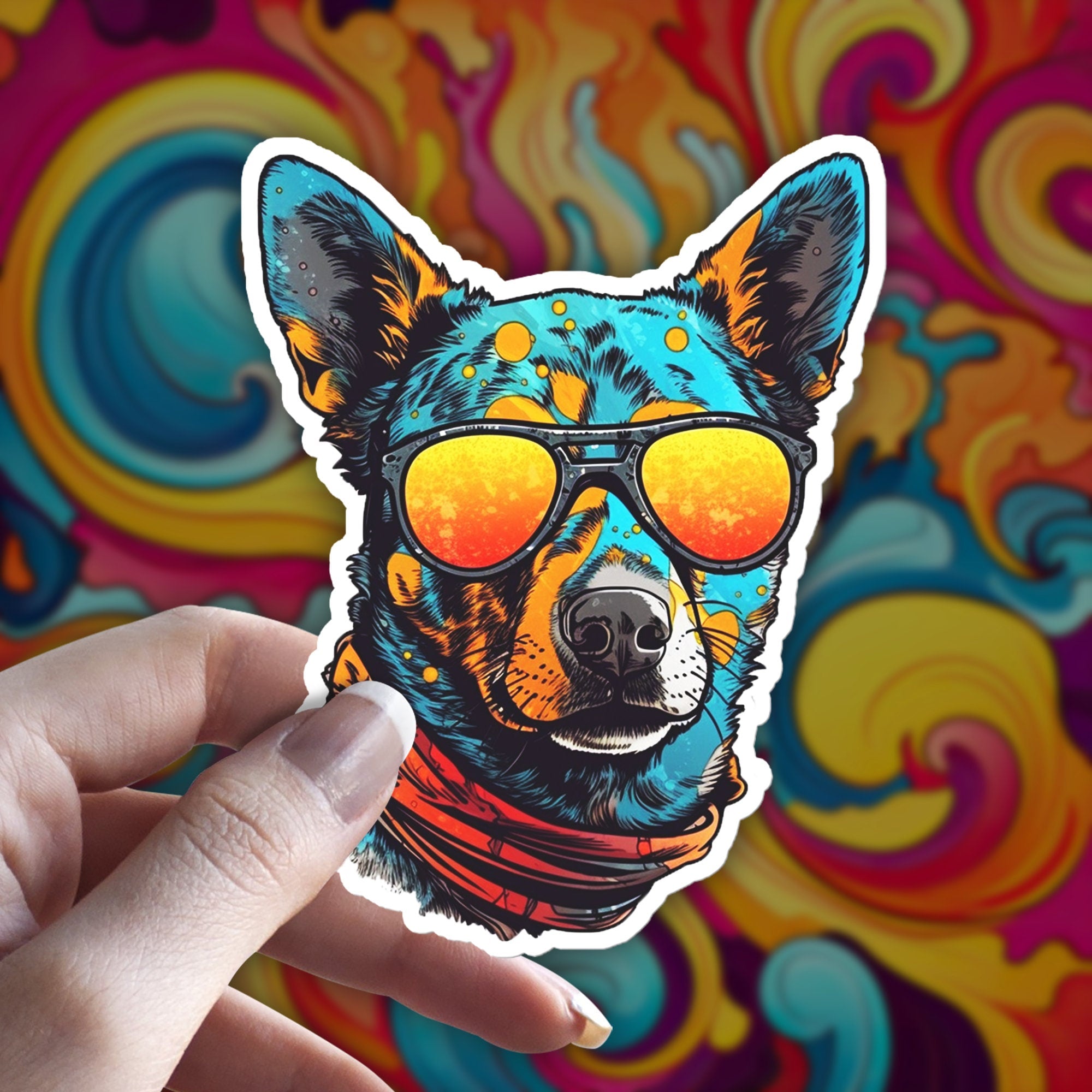 Blue Heeler Sticker: Australian Cattle Dog Vinyl Decal