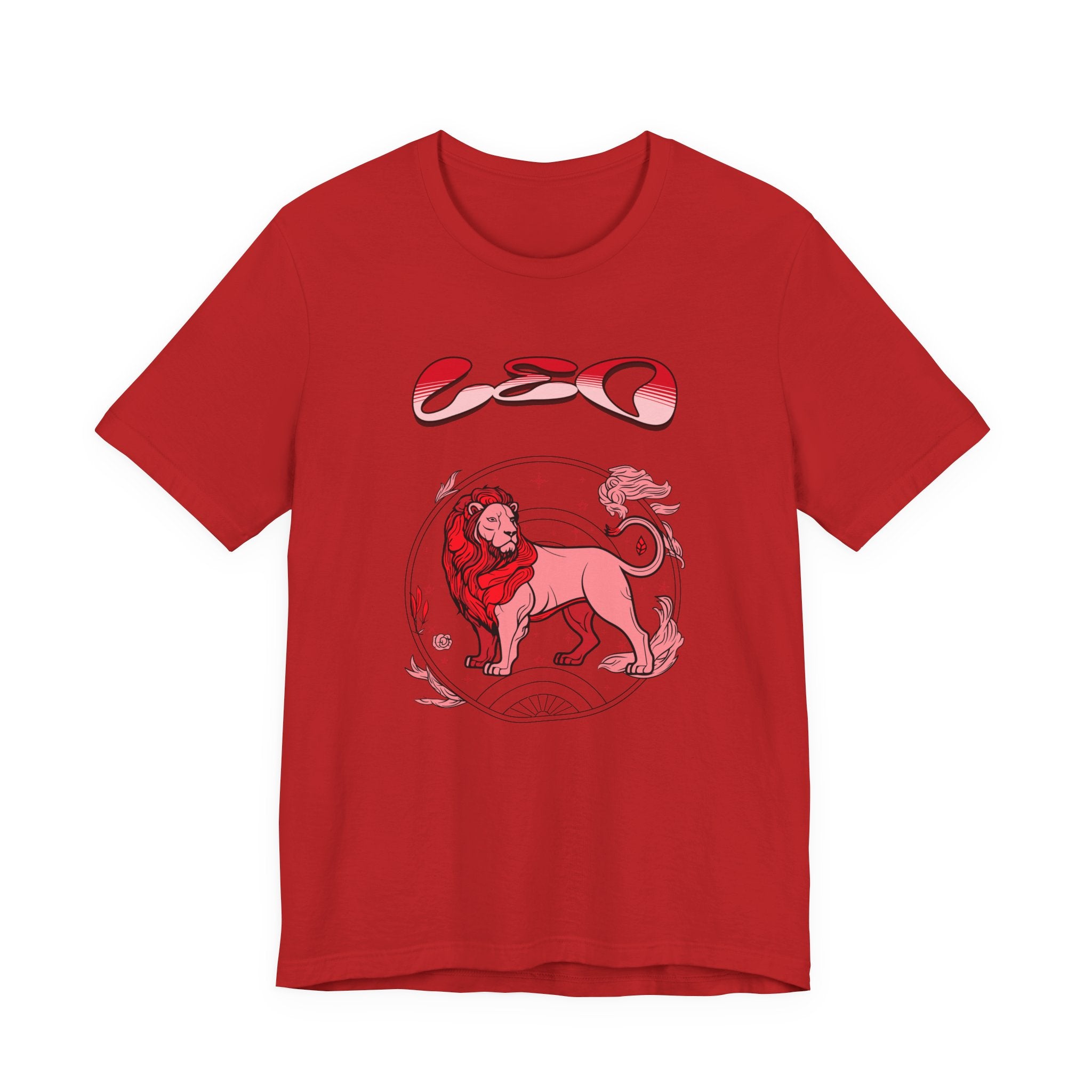 Leo Zodiac Tee — Red Lion Astrology Birthday Gift