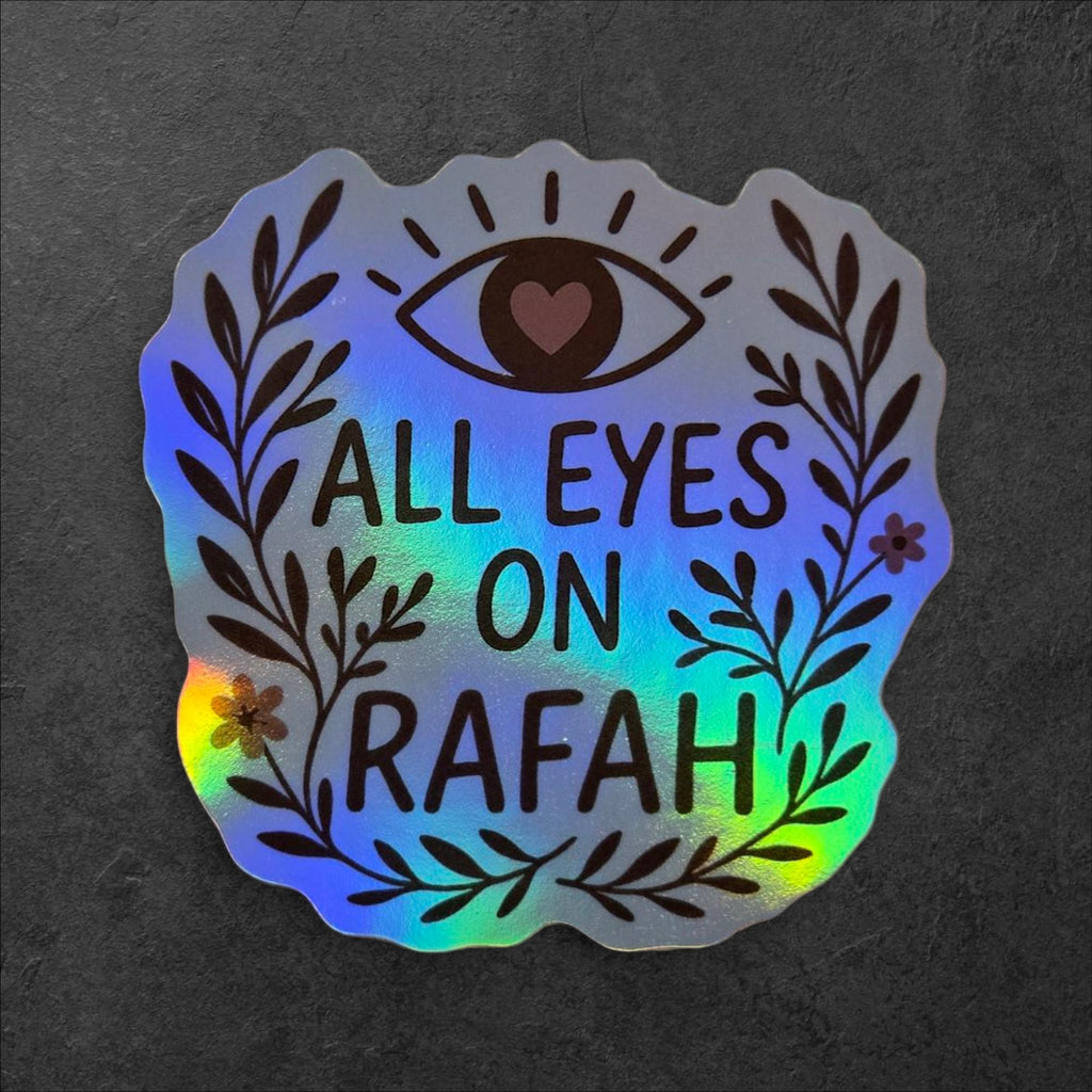 All Eyes on Rafah Sticker - Waterproof Vinyl Humanitarian Support Decal