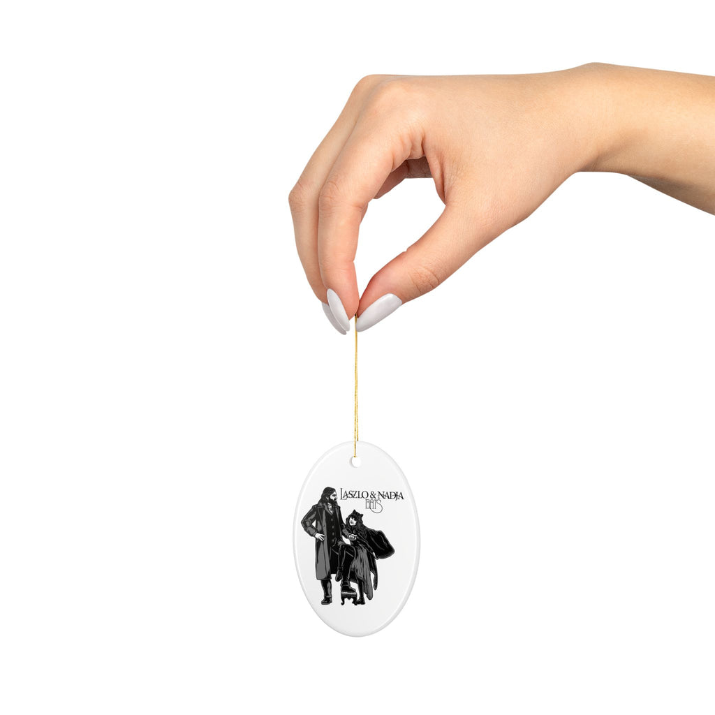 Laszlo & Nadja Bats ornament featuring What We Do in the Shadows Christmas Ornament