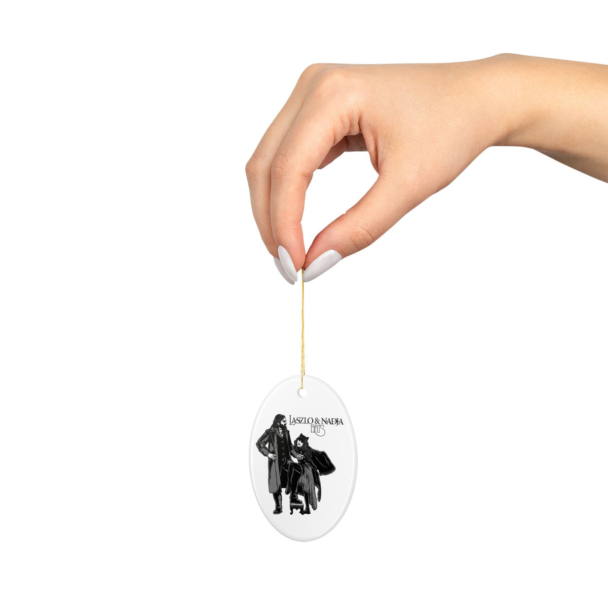 Laszlo & Nadja Bats ornament featuring What We Do in the Shadows Christmas Ornament