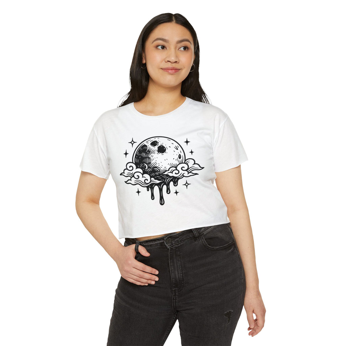 Additional photo of Moon Drip Crop Top T-shirt
