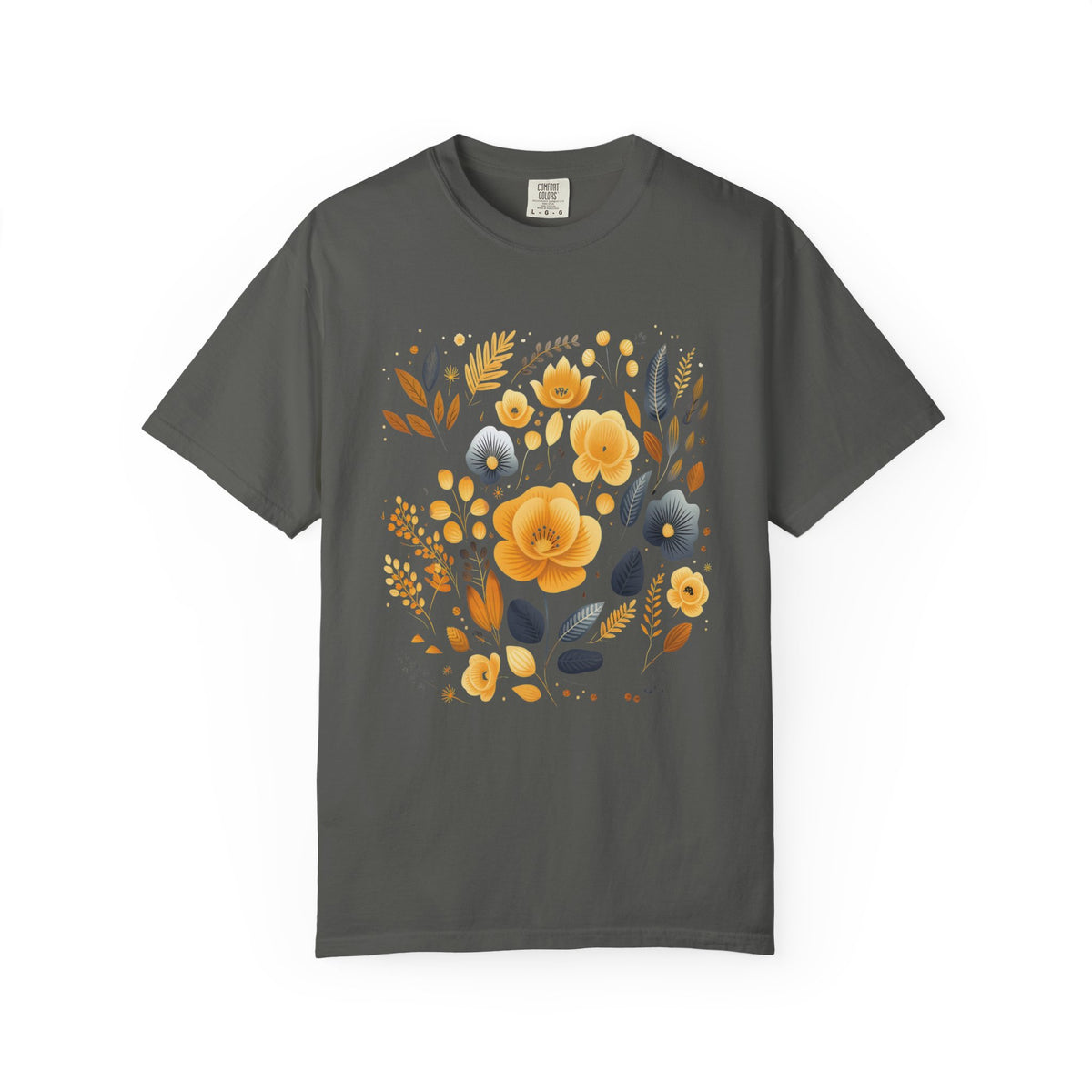 Additional photo of Golden Wildflowers — Vintage Botanical Graphic T-shirt