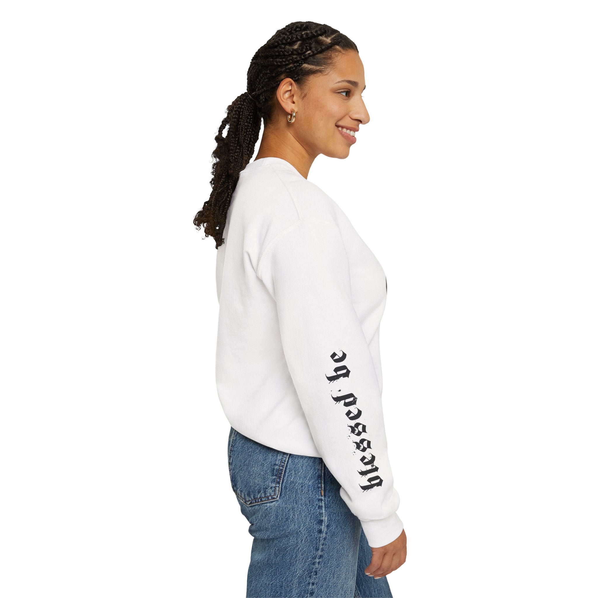 Blessed Be Sweatshirt, Occult Witchcore Crewneck, Goat Skull Sweater, Dark Witchy Aesthetic, Grunge Pagan Pullover Unisex
