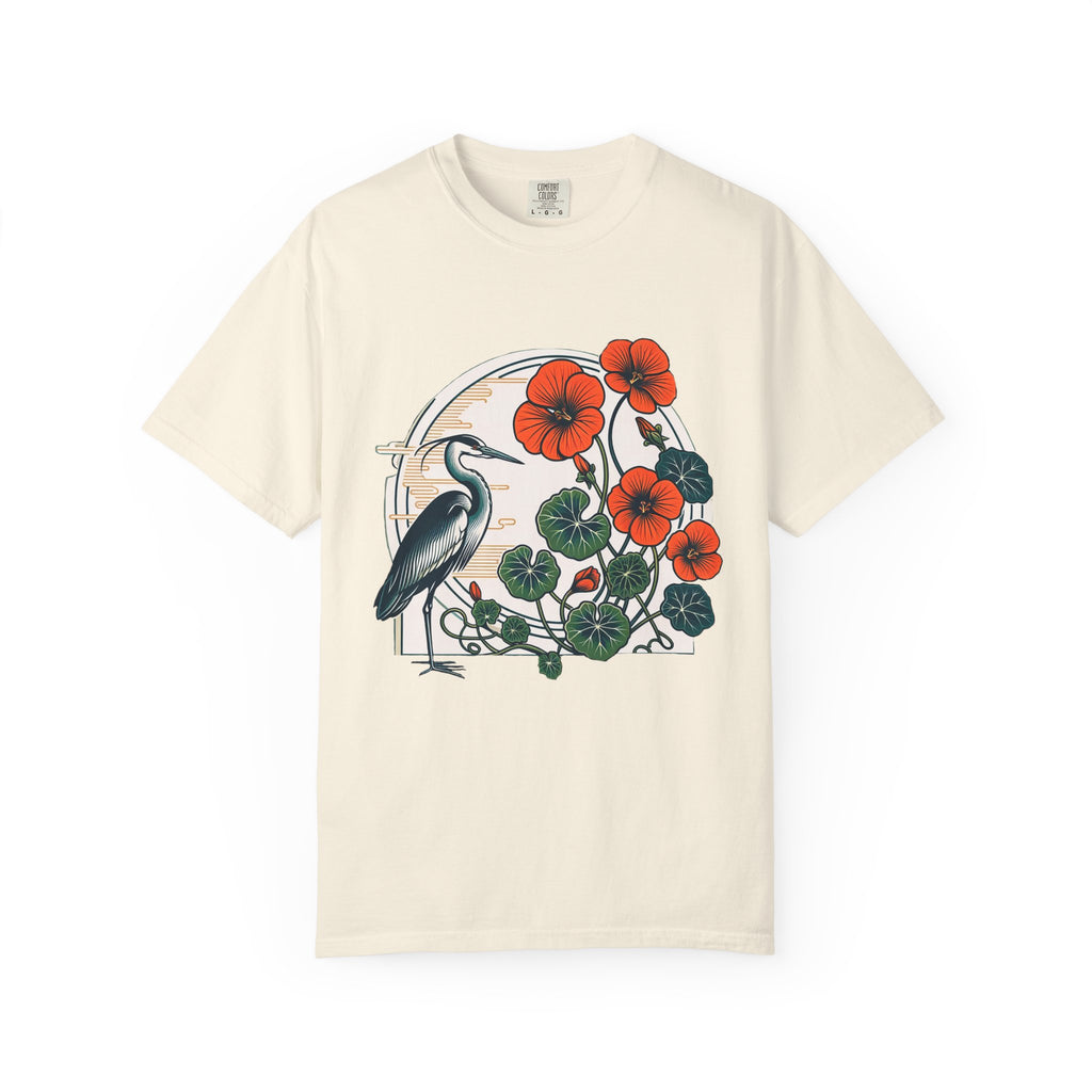 Heron & Poppies Graphic T-Shirt