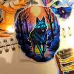 Holographic German Shepherd : Dog Lover Gift vinyl sticker