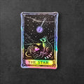 The Star Tarot Sticker – Banjo Possum and Raccoon Vinyl Decal for Laptop, Tumbler, or Journal
