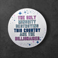 Anti-Billionaire Vinyl Sticker: Progressive Political Decal