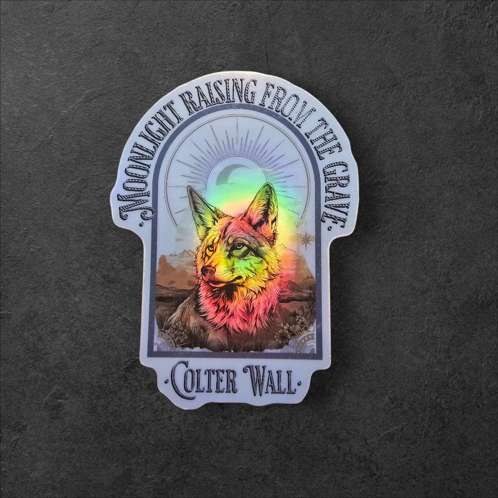 Colter Wall Coyote Sticker: Western Country Music Decal