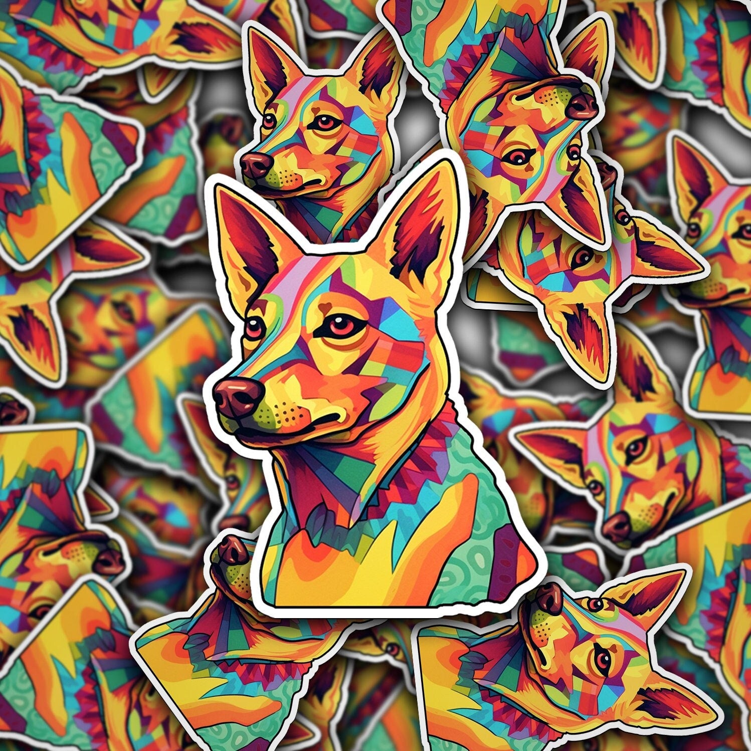 Carolina Dog Sticker: Signature Breed Vinyl Decal