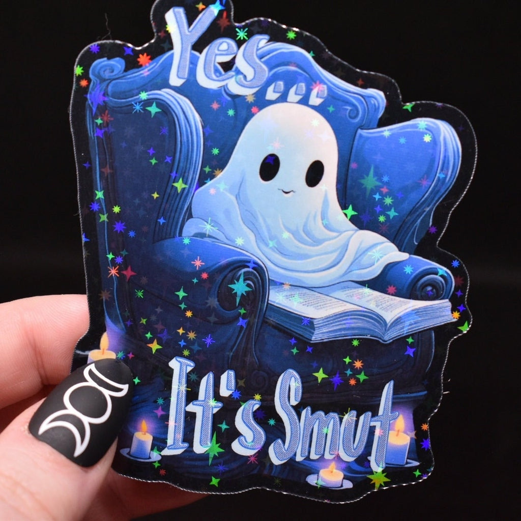 Reading Ghost Smut Sticker - Glossy Laminated Sticker