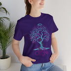 Good Omens Tree of Knowledge Doodle Aziraphale graphic shirt featuring Comic Con Fandom Jersey Short Sleeve Tee