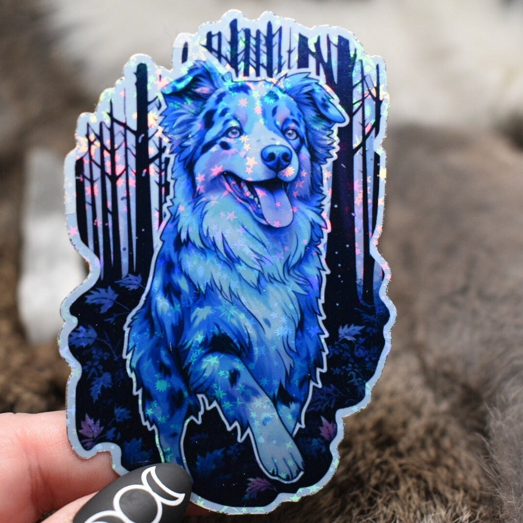 Australian Shepherd Sticker: Holographic Dog Lover Decal