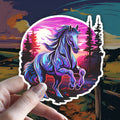 Holographic Horse Decal: Witchy Equestrian Gift