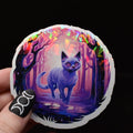 Siamese Cat Witch Sticker - Holographic Witchy Familiar