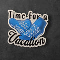 Grippy Sock Vacation Sticker: Mental Health Vinyl Decal