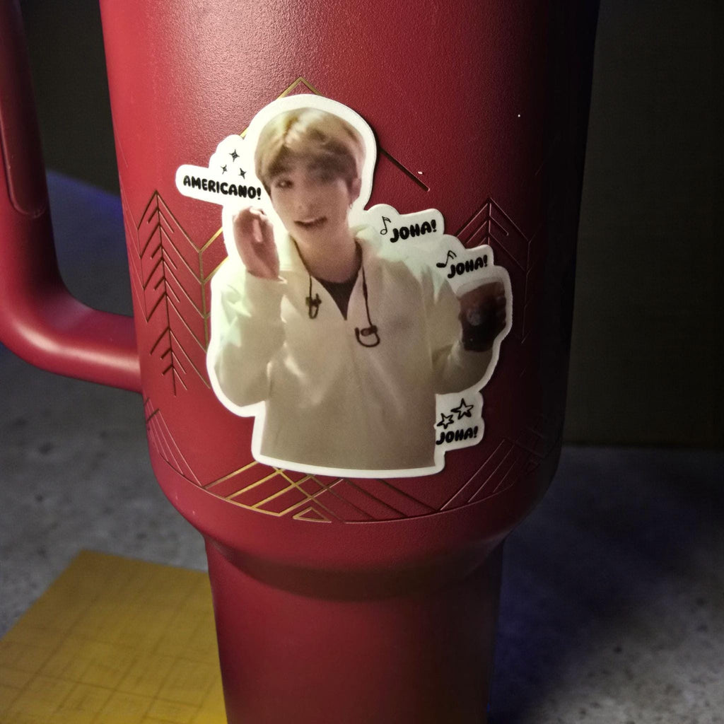 Stray Kids Hyunjin Americano Sticker l Gifts for kpop fans and STAY