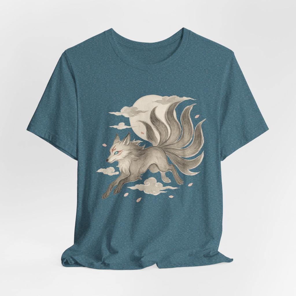 Additional photo of Nine-Tailed Fox — Mythical Kitsune Graphic T-shirt