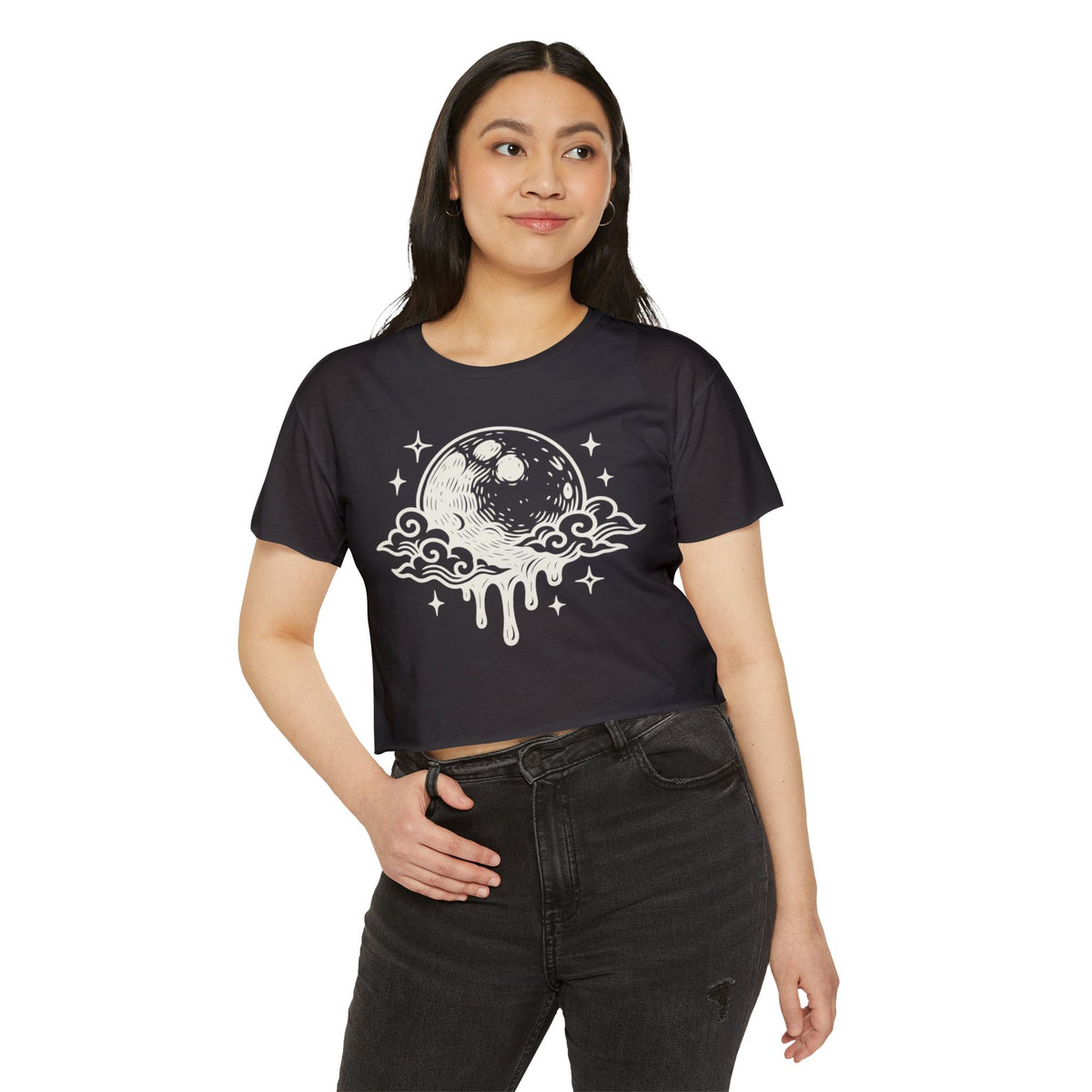 Additional photo of Moon Drip Crop Top T-shirt