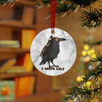 Metal - "Capitalism Is A Death Cult" Raven ornament