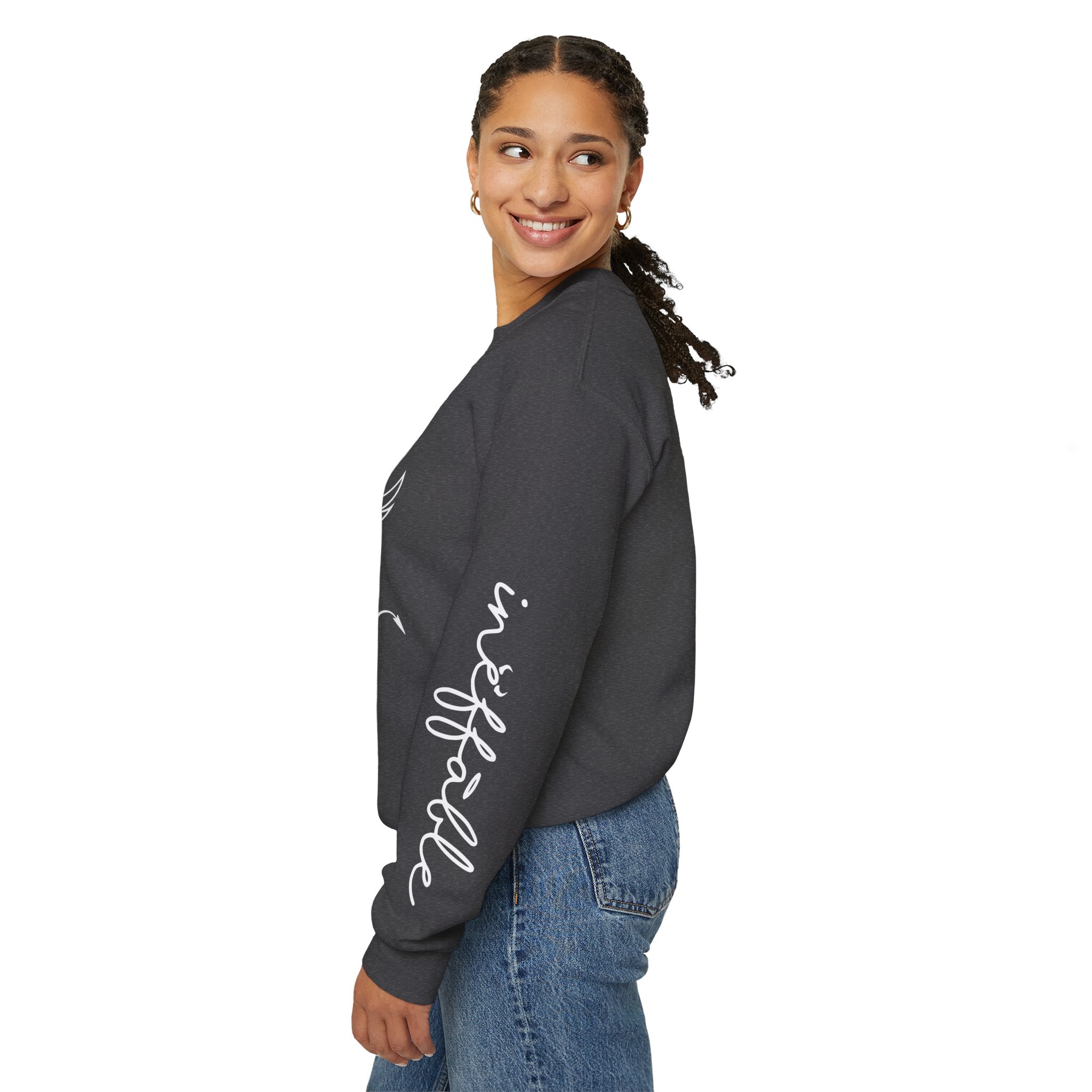 Angel & Devil 'To The World' Crewneck Sweatshirt — Good Omens Graphic