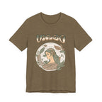 Virgo Zodiac T‑ graphic shirt featuring Vintage Botanical Astrology Tee