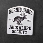 Jackalope Society : Horned Hare vinyl sticker