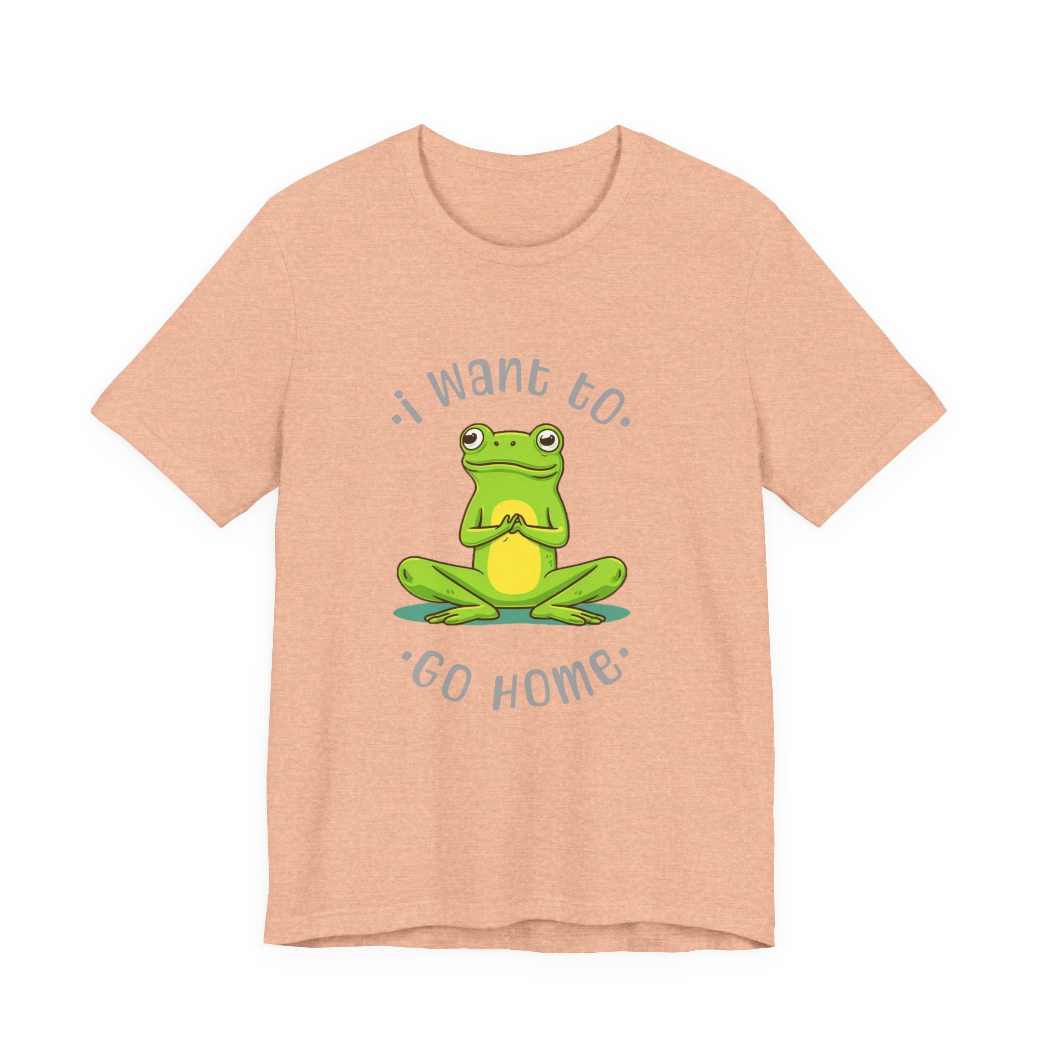 I Want To Go Home Frog Tee — Cute Meditation Frog Graphic T-Shirt