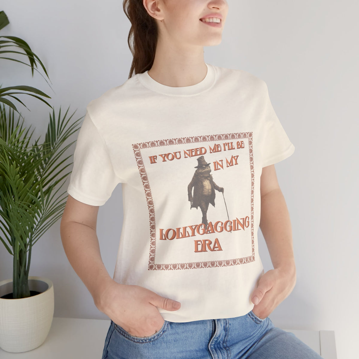 Lollygagging Era graphic shirt featuring Vintage Penguin "If You Need Me I'll Be In